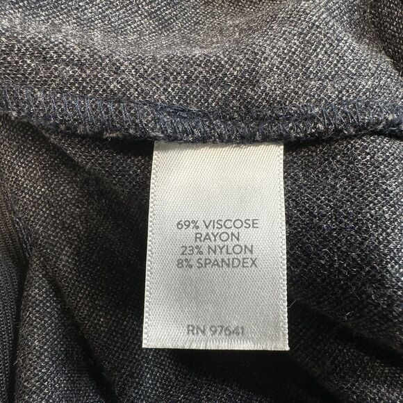 J Jill Ponte Knit Leggings Sz Medium Gray Houndstooth Pull On Stretch Pants - Picture 4 of 10